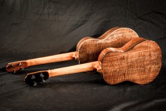 Black Walnut Tenor and Baritone Ukuleles