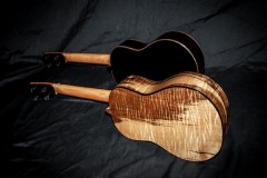 Heart-Stained Myrtle SOLD ~ Ebony Tenor Ukuleles